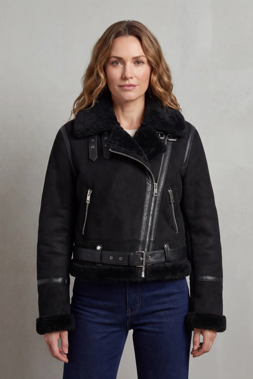 Albinette – Double-sided fleece – Cropped aviator jacket - Image 8