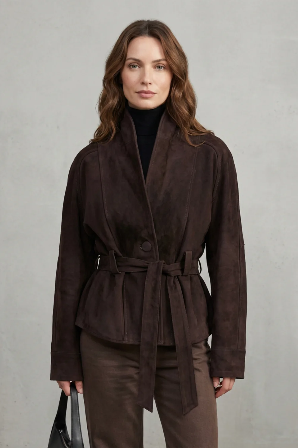 Alette – Cropped Double-Breasted Wool Jacket – French Elegance - Image 2