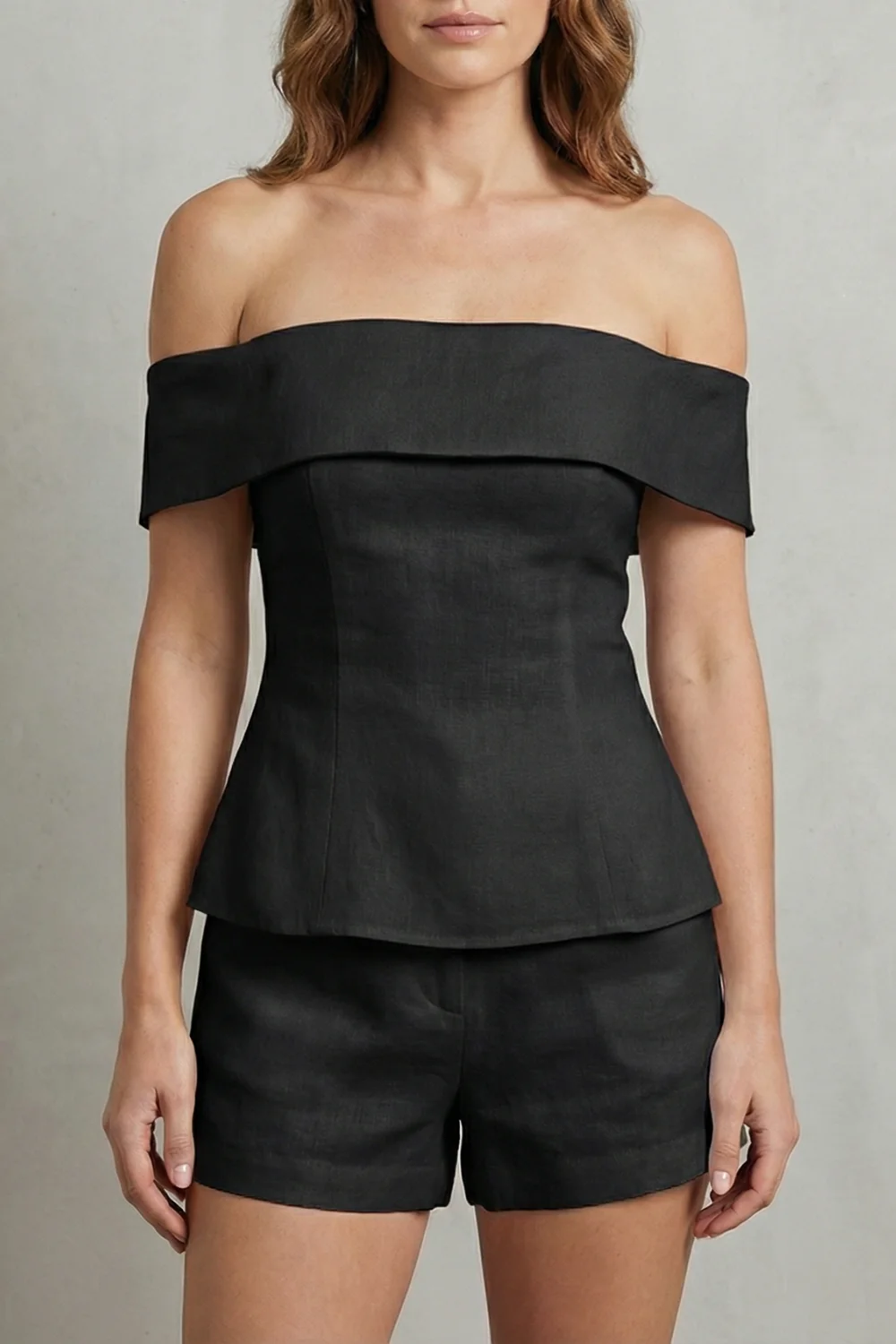 Alvienne – Off shoulder peplum elegance – Two piece set - Image 5
