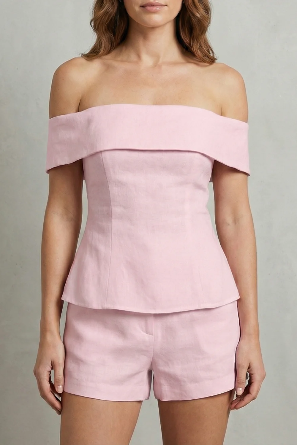 Alvienne – Off shoulder peplum elegance – Two piece set - Image 9