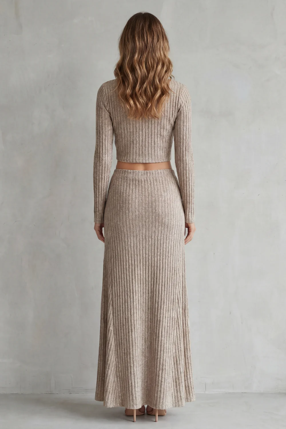 Aubrie – Ribbed Knit Elegance – Two-Piece Lounge Set - Image 4
