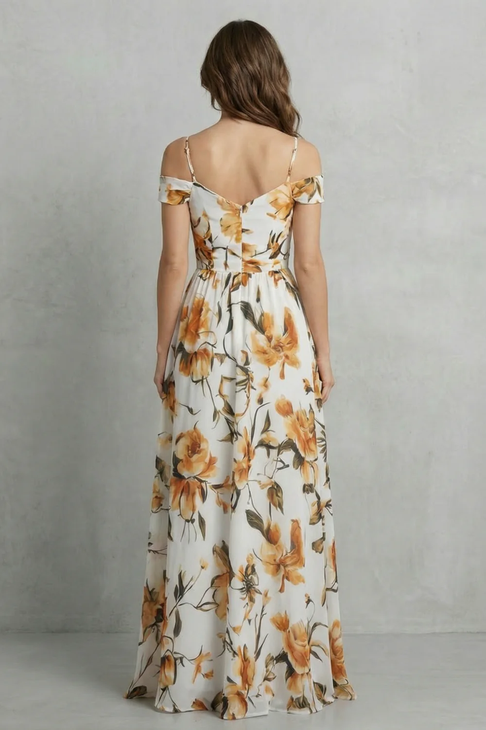 Aurielle – Off-shoulder floral grace – Maxi dress - Image 4