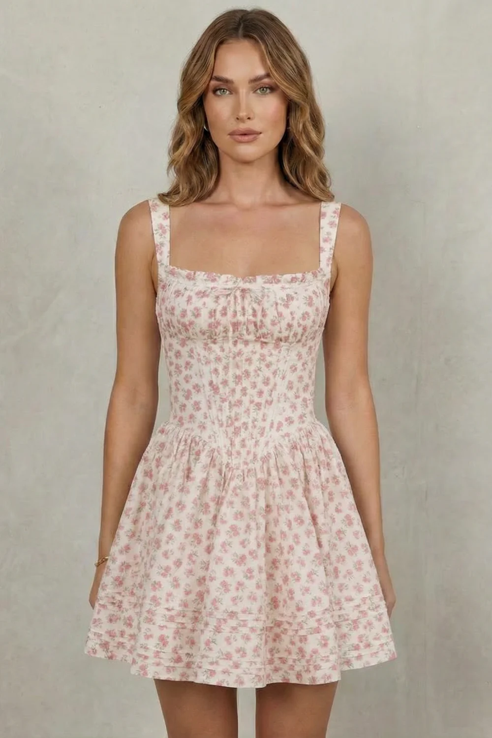 Avellina – Soft floral charm – Mini dress - Image 8