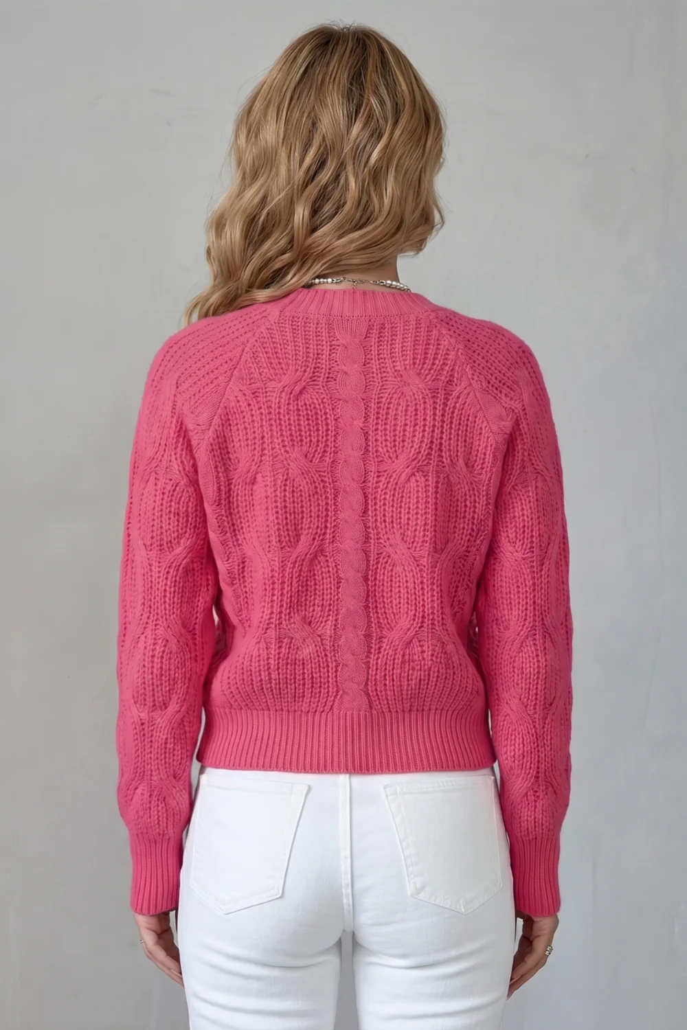 Bellavira – Bow knit texture – Cardigan - Image 4