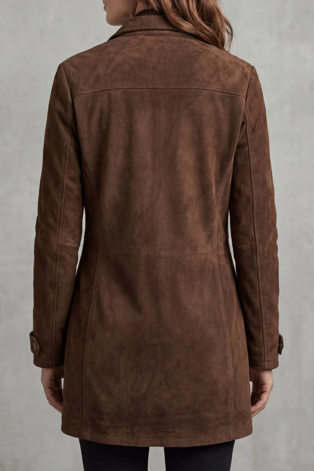 Bellavue – Tailored suede finish – Longline coat - Image 4