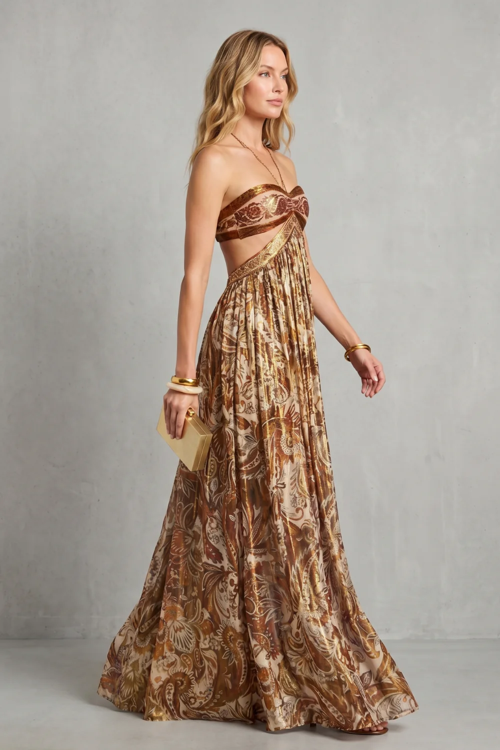 Bohemira – Paisley halter flow – Maxi dress - Image 3