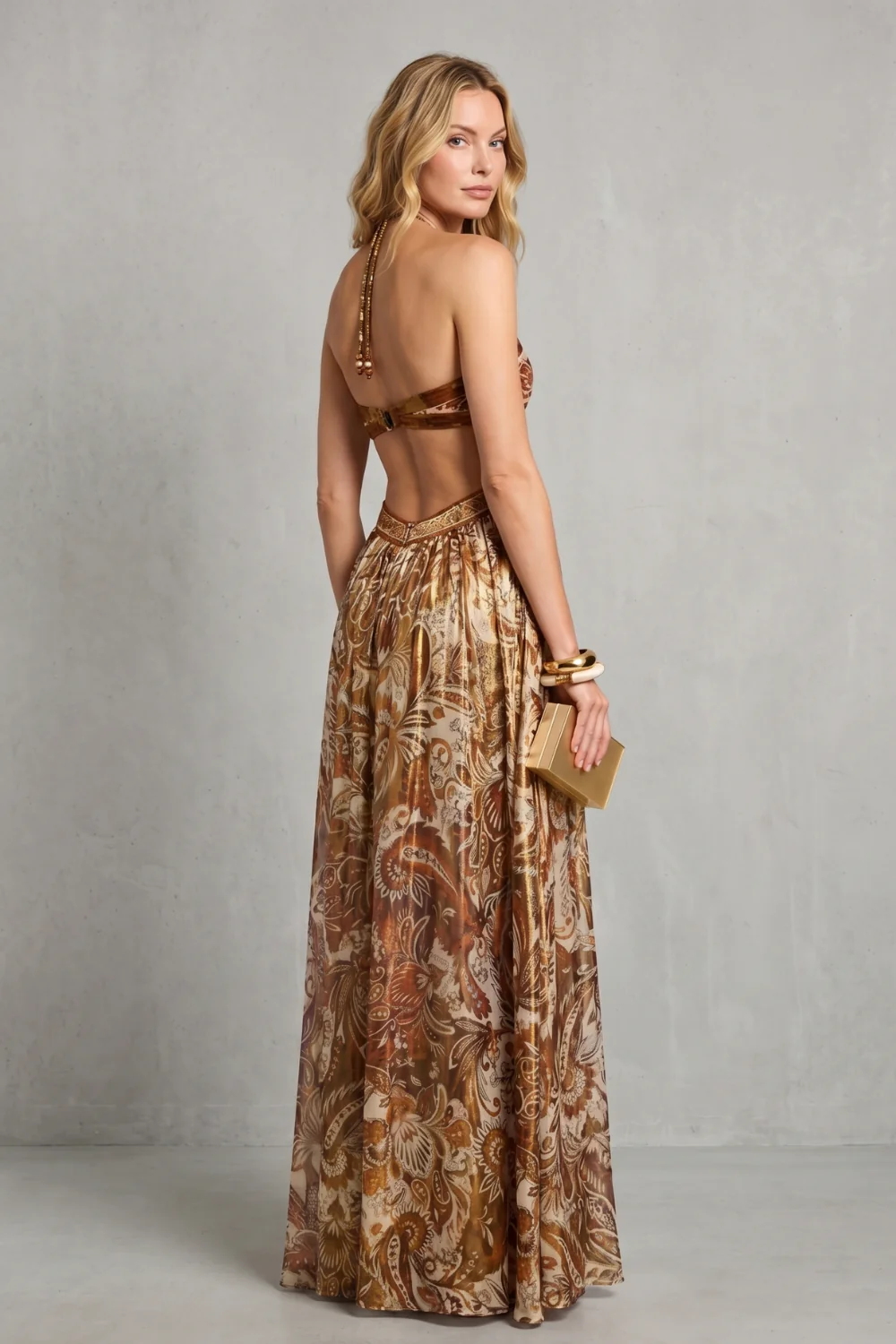 Bohemira – Paisley halter flow – Maxi dress - Image 4