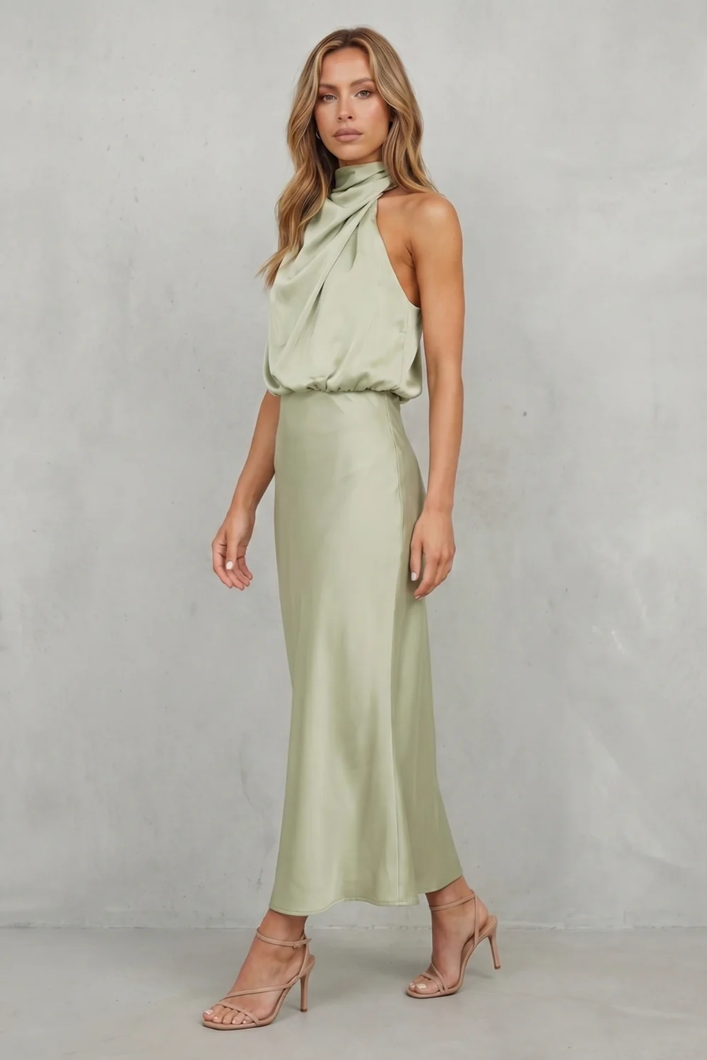 Brionelle – Halter neck elegance – Maxi dress - Image 3