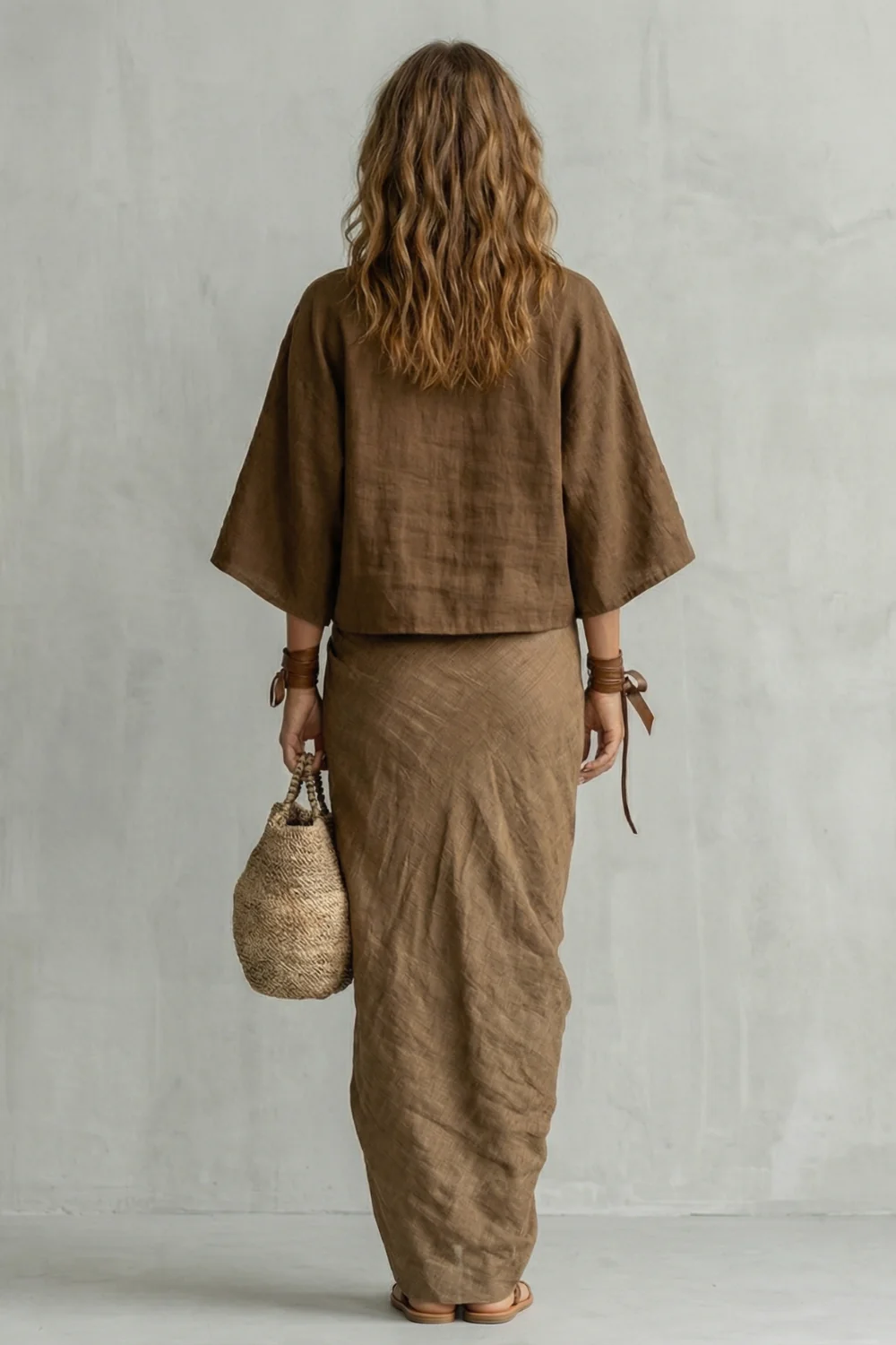 Brunelle – Relaxed draped batwing – Two piece set - Image 4
