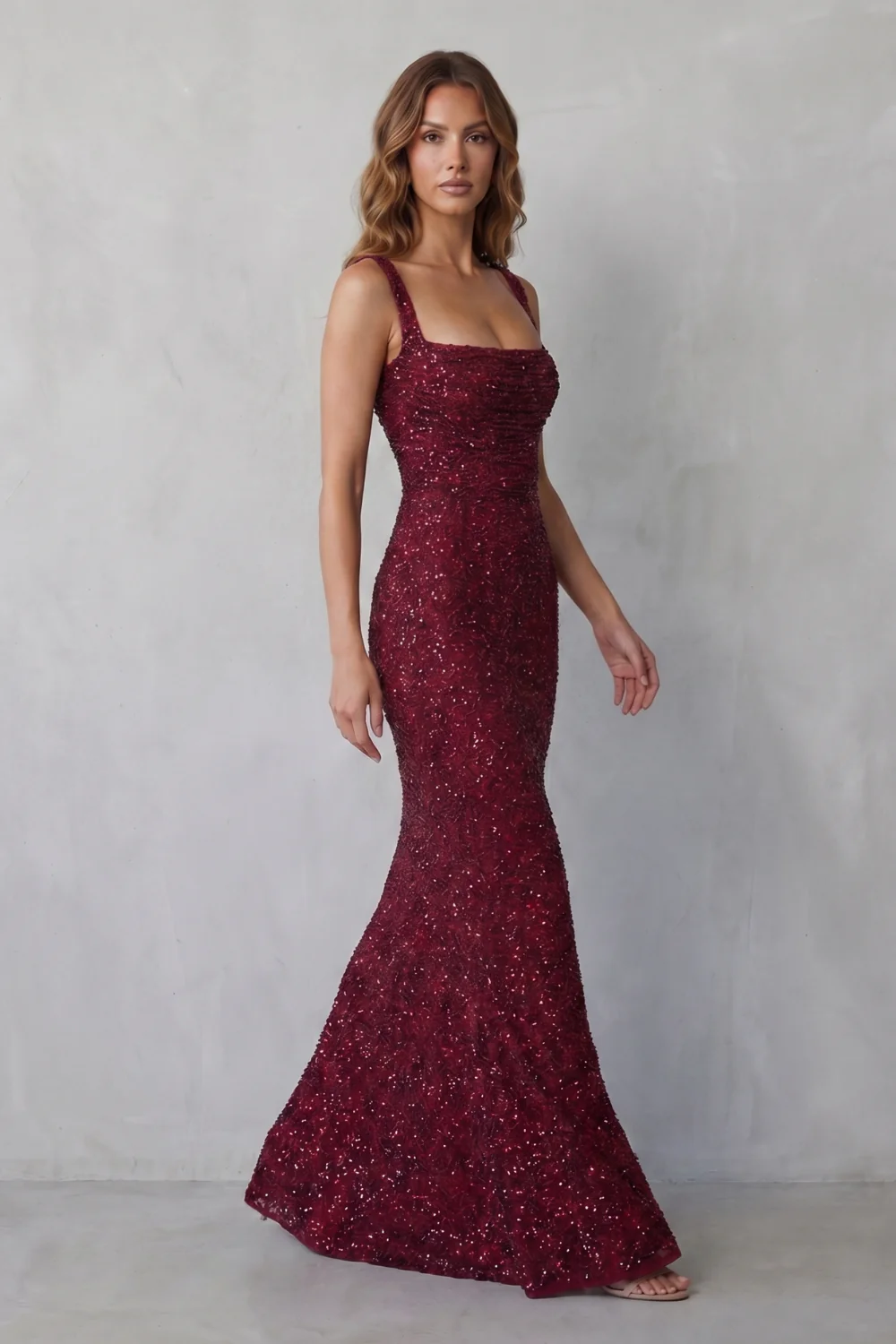 Calanthea – Sequin sculpt glamour – Maxi dress - Image 3