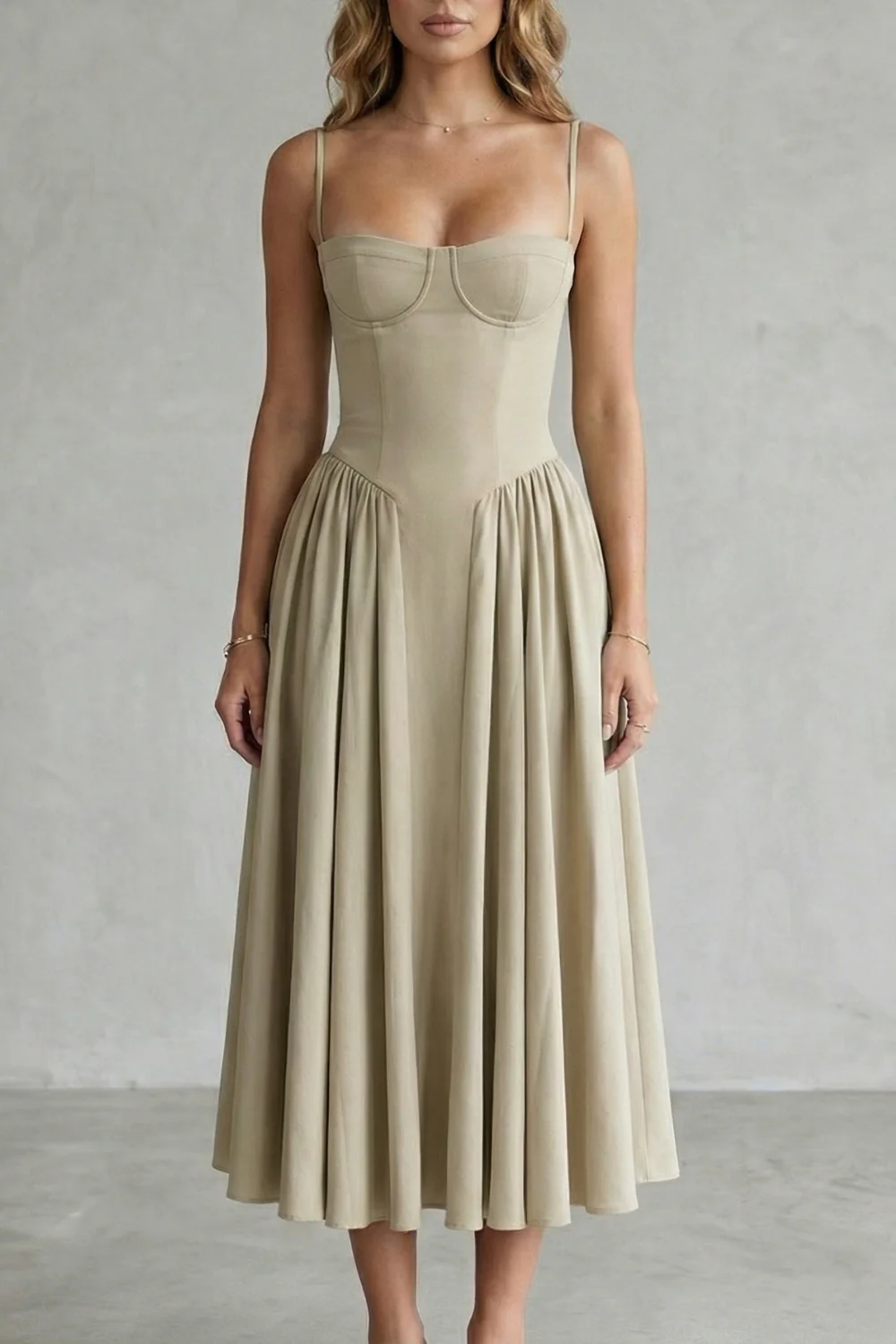 Calliope – Timeless structure – Women’s Sleeveless Structured Dress - Image 13