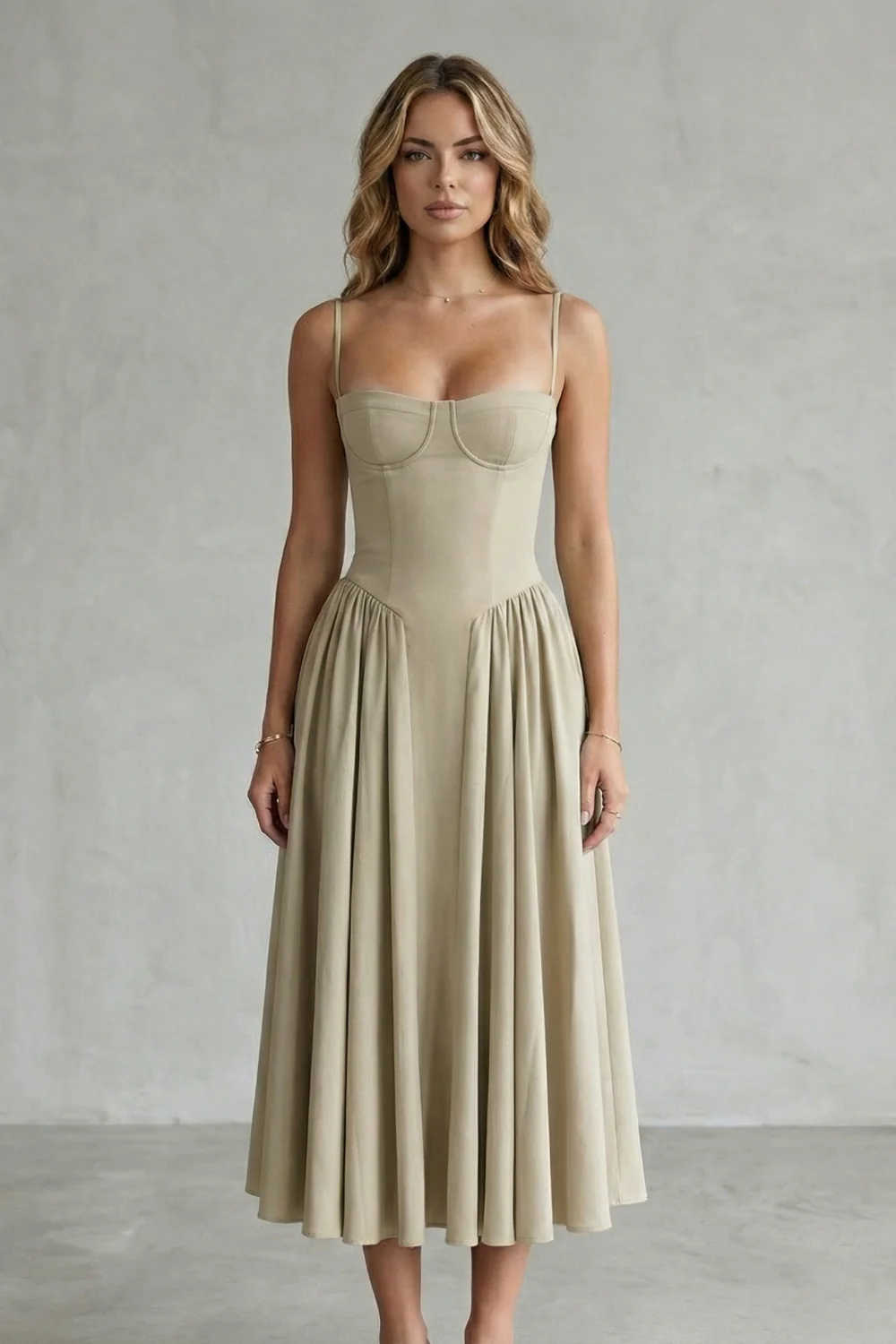 Calliope – Timeless structure – Women’s Sleeveless Structured Dress - Image 14