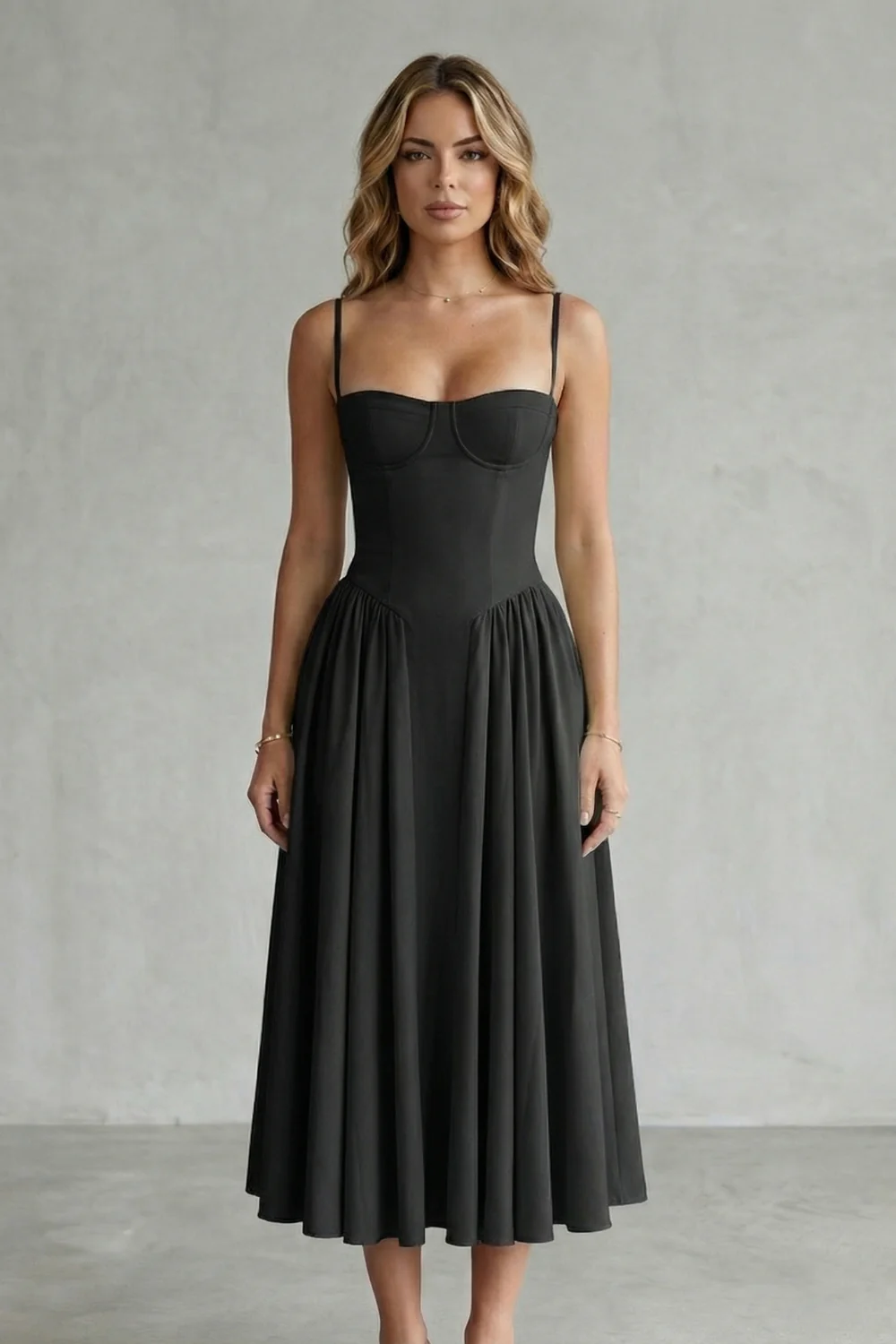 Calliope – Timeless structure – Women’s Sleeveless Structured Dress - Image 16