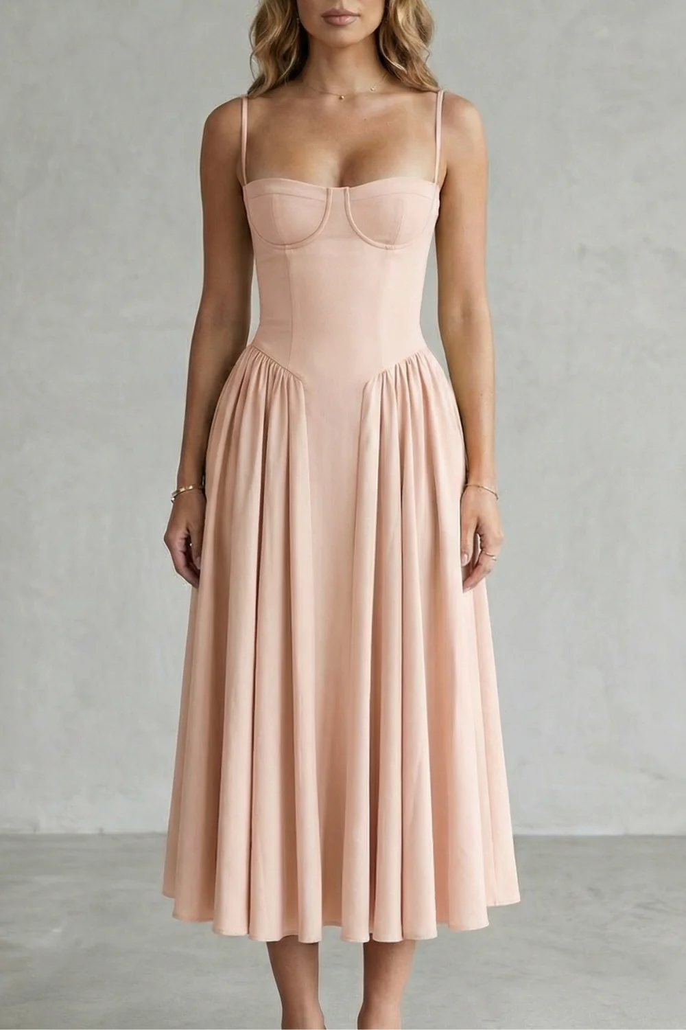 Calliope – Timeless structure – Women’s Sleeveless Structured Dress - Image 17