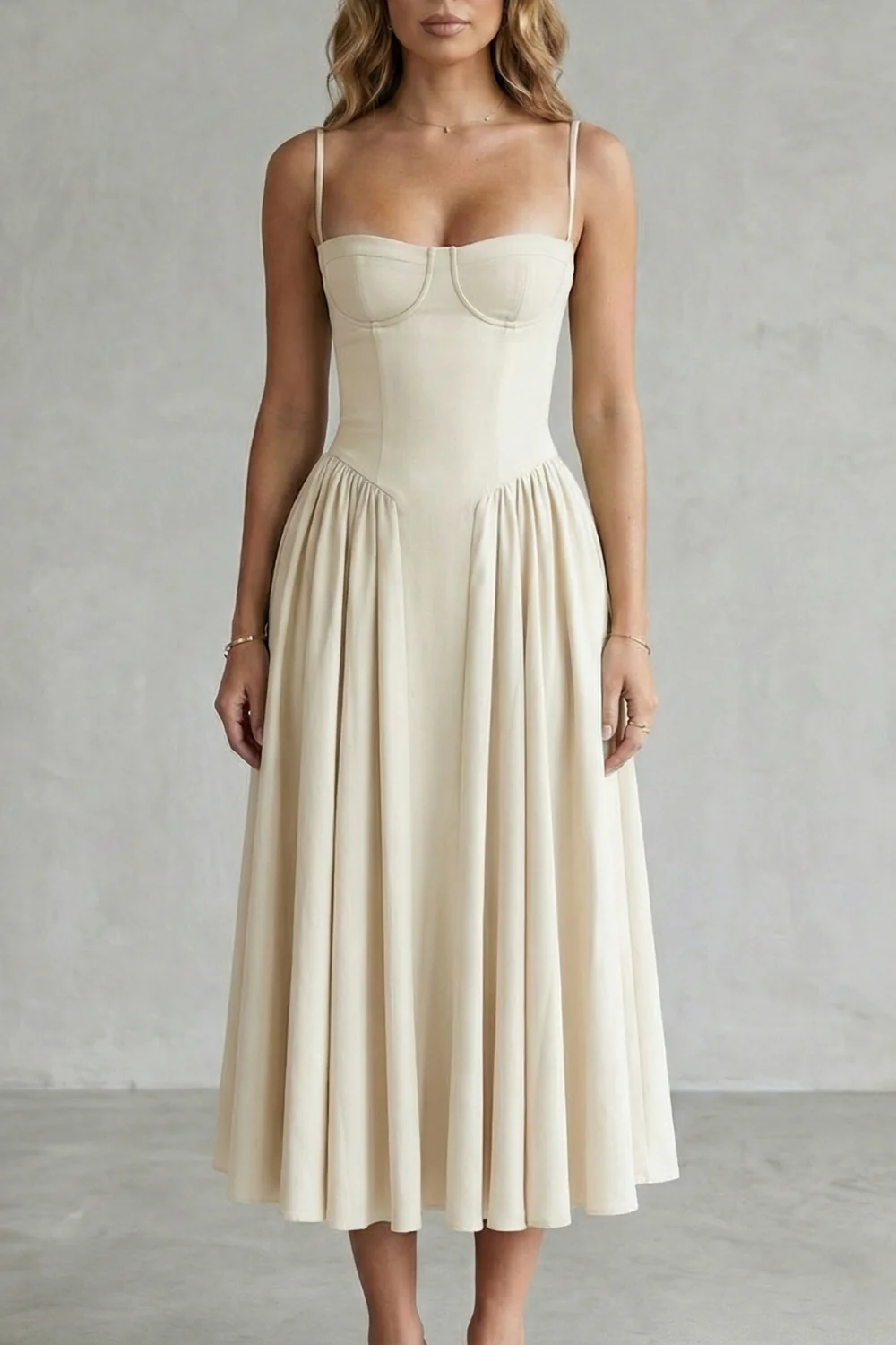 Calliope – Timeless structure – Women’s Sleeveless Structured Dress - Image 19