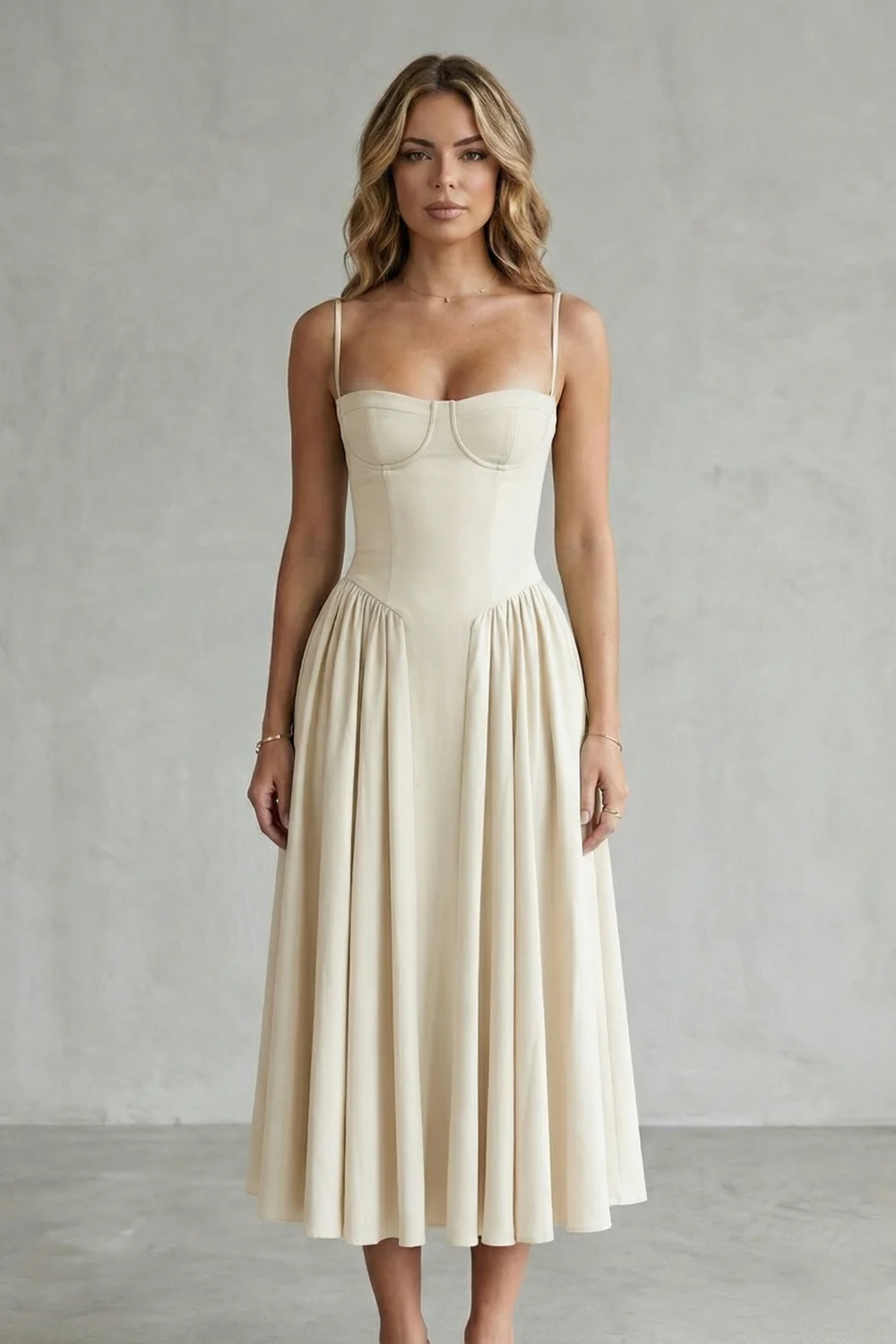 Calliope – Timeless structure – Women’s Sleeveless Structured Dress - Image 20