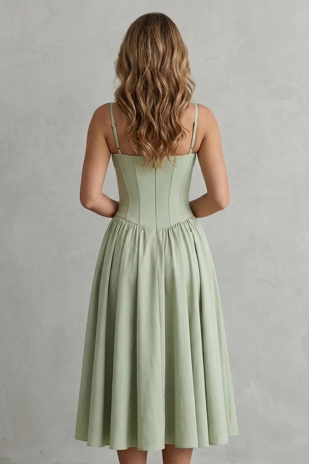 Calliope – Timeless structure – Women’s Sleeveless Structured Dress - Image 4