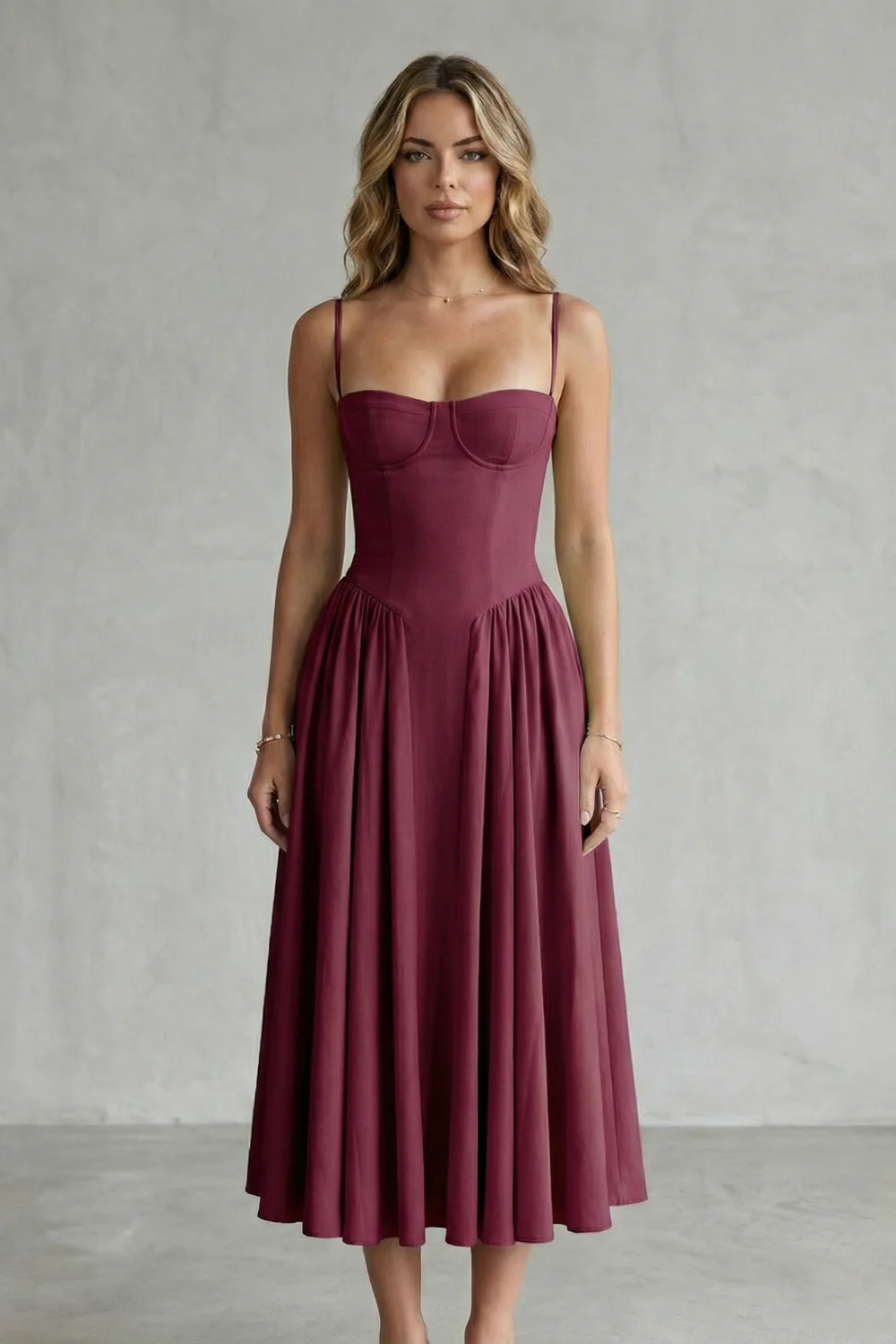 Calliope – Timeless structure – Women’s Sleeveless Structured Dress - Image 6