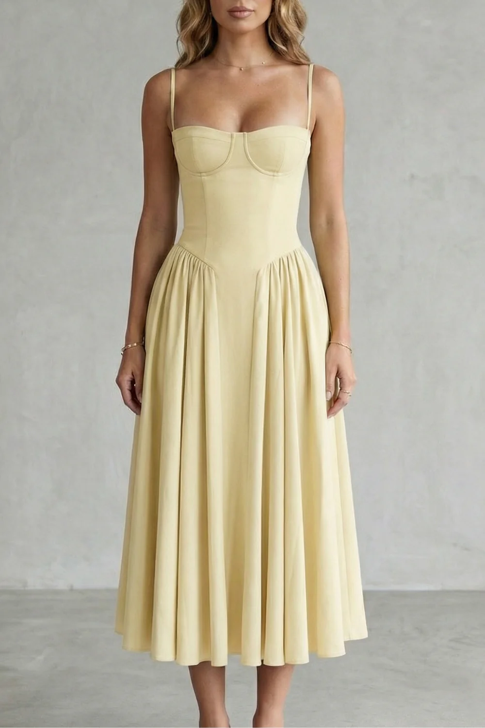 Calliope – Timeless structure – Women’s Sleeveless Structured Dress - Image 7