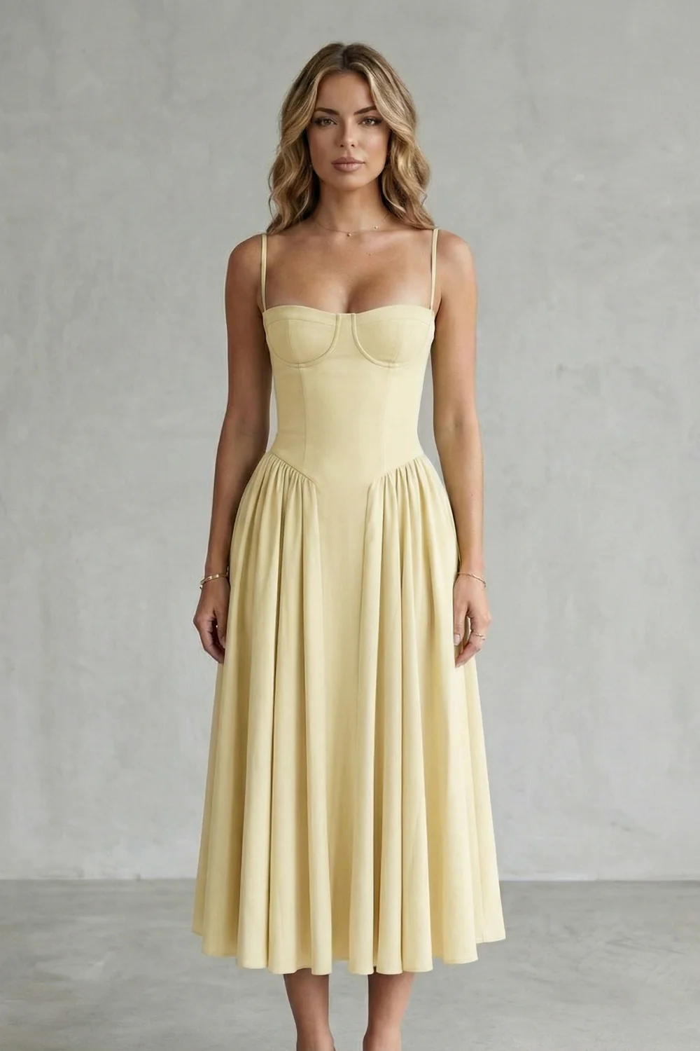Calliope – Timeless structure – Women’s Sleeveless Structured Dress - Image 8