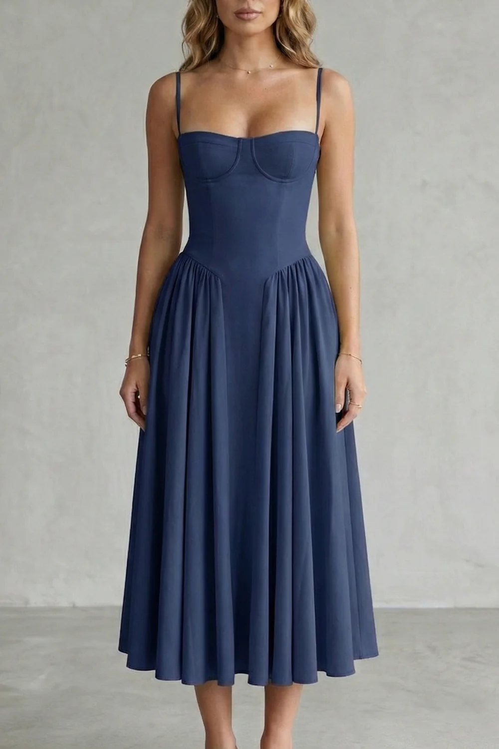 Calliope – Timeless structure – Women’s Sleeveless Structured Dress - Image 9