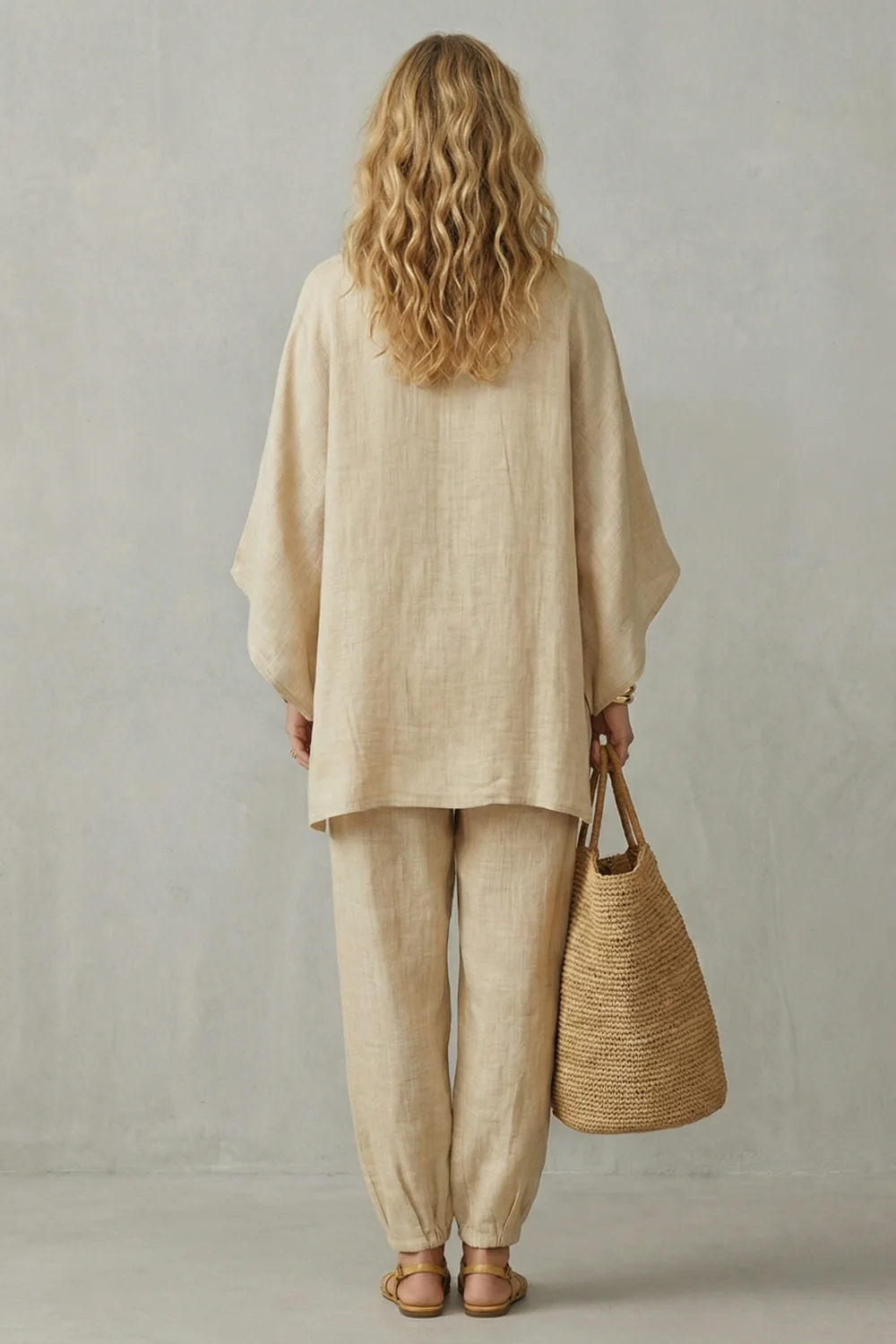 Calyra – Minimalist asymmetrical flow – Two piece set - Image 4