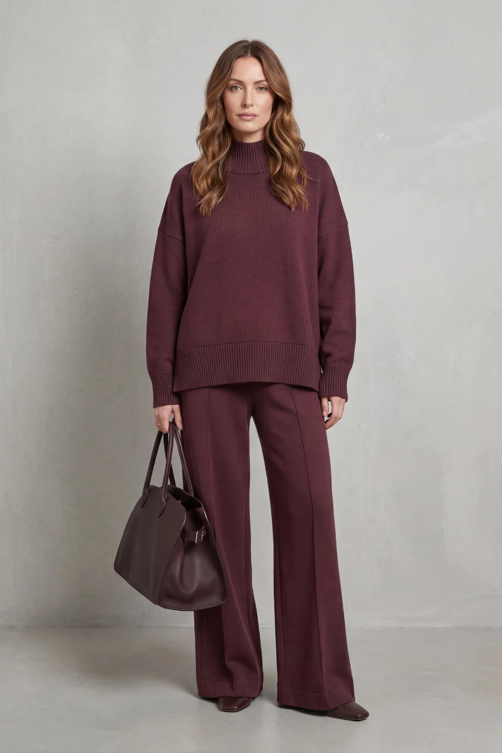 Casavella – Folded collar charm – Knit lounge set - Image 2