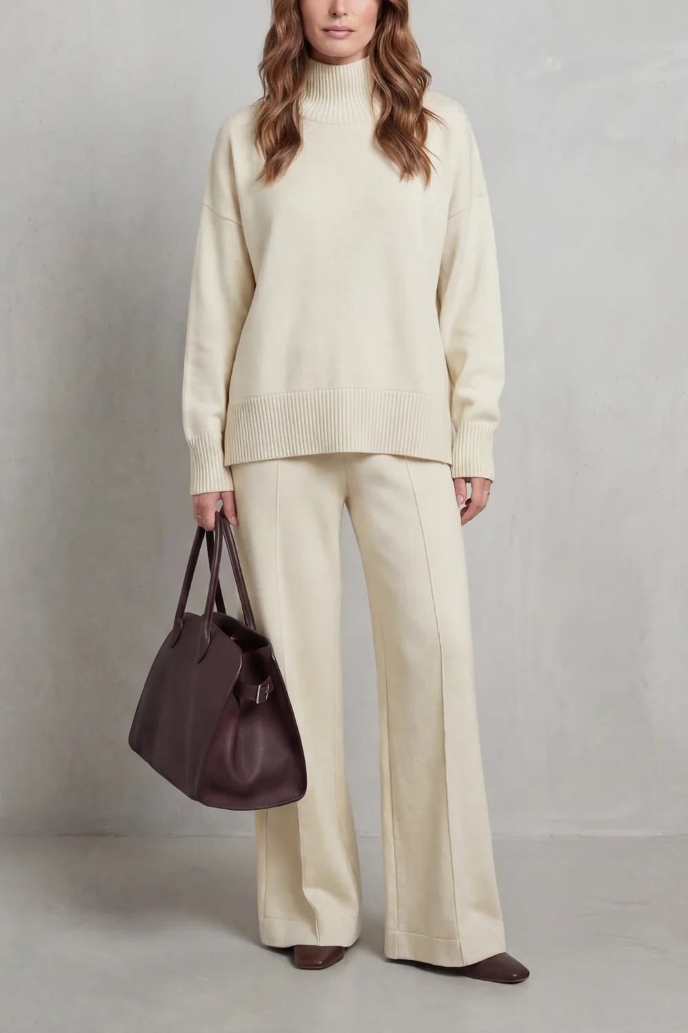 Casavella – Folded collar charm – Knit lounge set - Image 5
