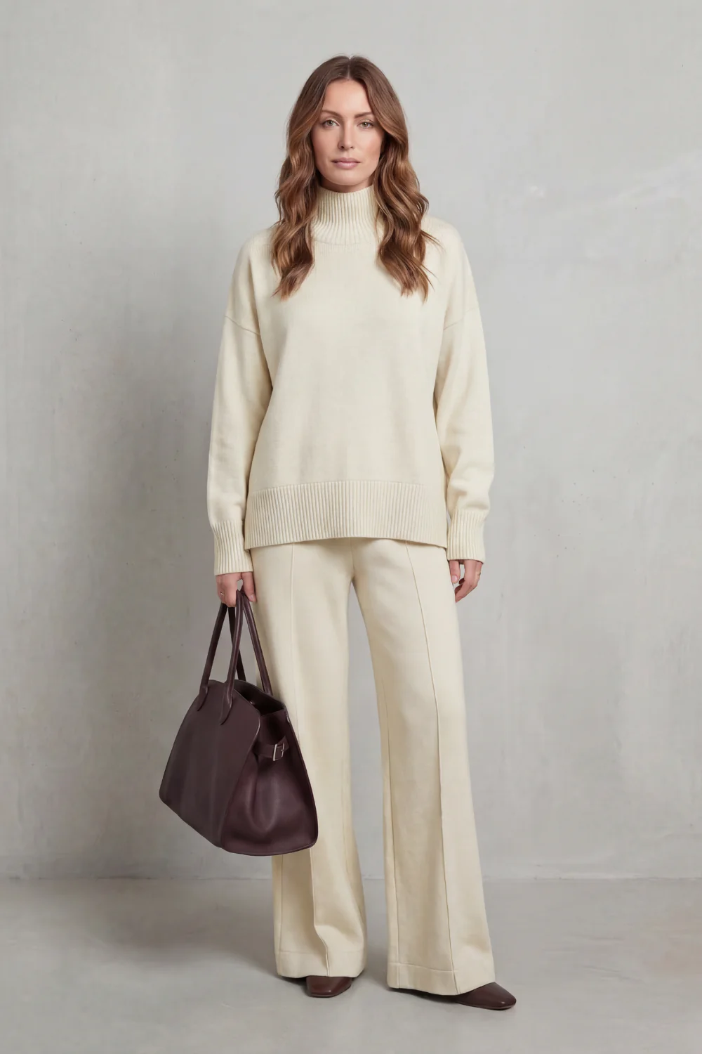 Casavella – Folded collar charm – Knit lounge set - Image 6