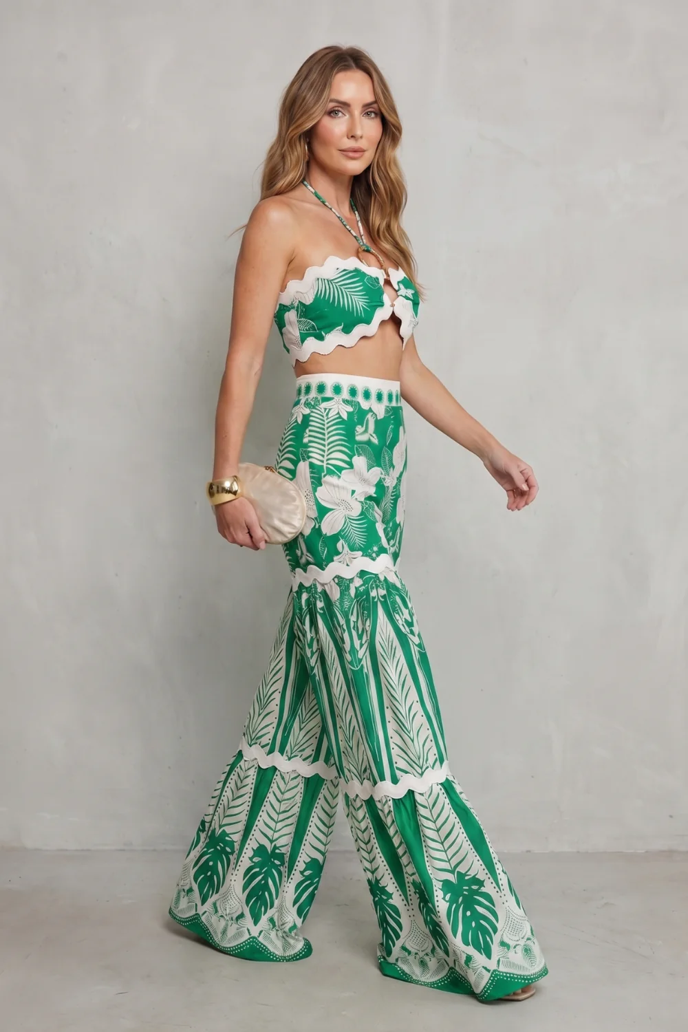 Cassira – Tropical print allure – Two-piece set - Image 3