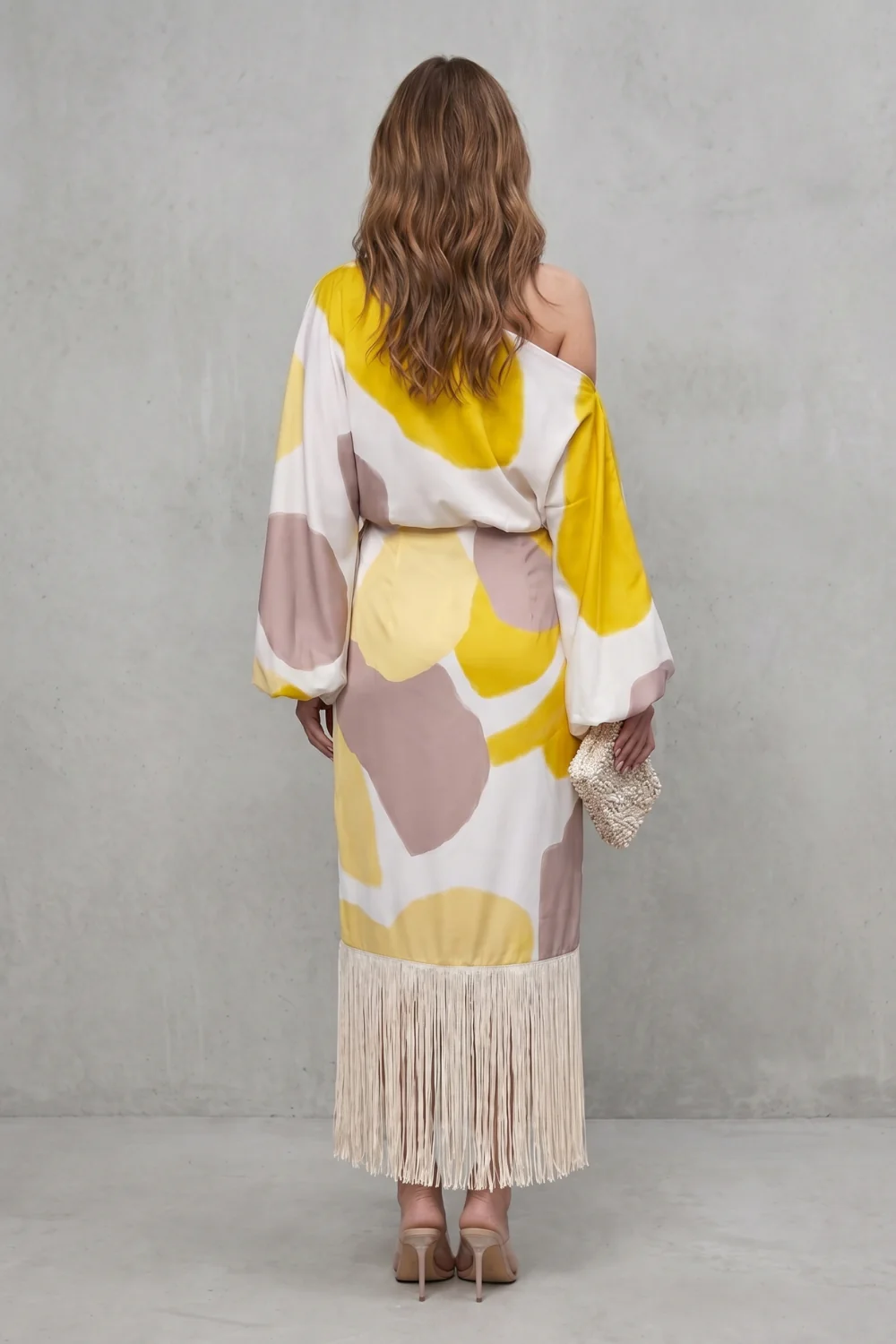 Danivelle – Abstract print fringe elegance – Two-piece set - Image 4