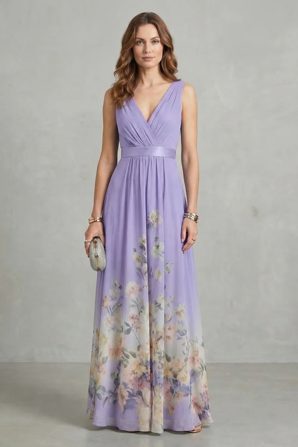 Elarisse – Floral grace – V neck maxi dress - Image 6