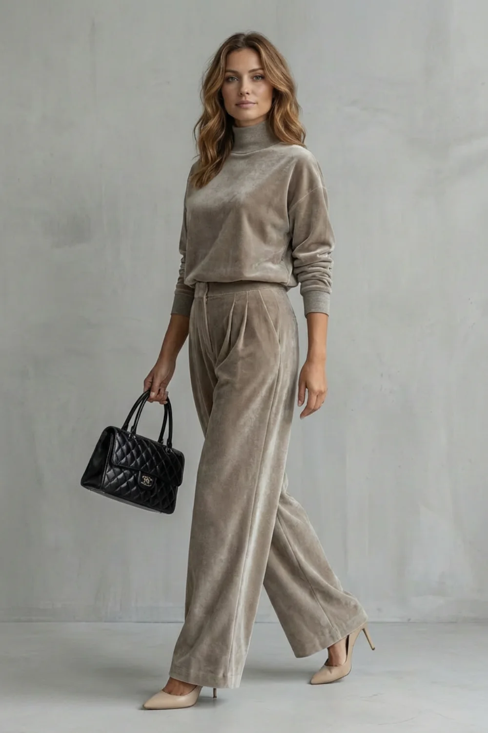 Élianne – Luxe Velour Elegance – Two-Piece Lounge Set - Image 3