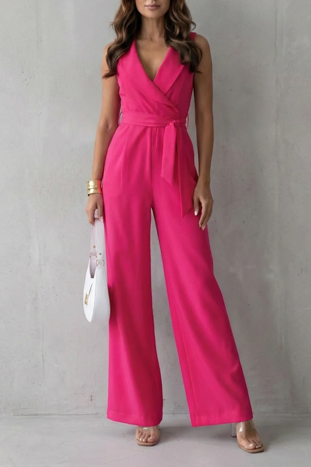 Elisavie – Lapel wrap waist – Tailored jumpsuit - Image 7