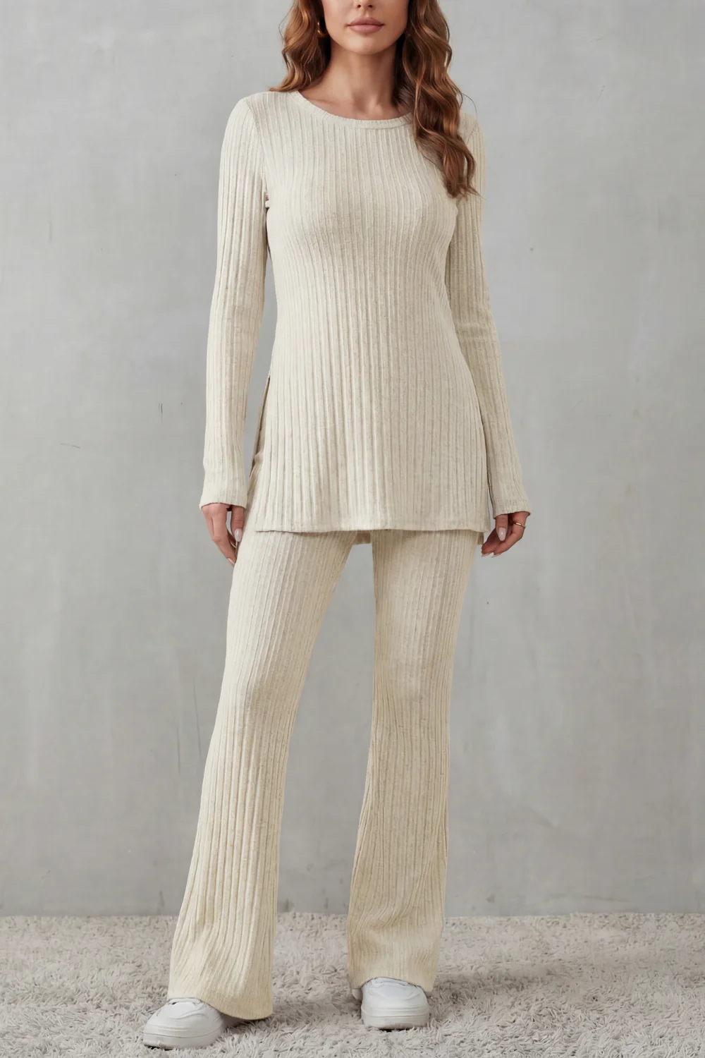 Elisianne – Ribbed elegance – Knit lounge set - Image 11