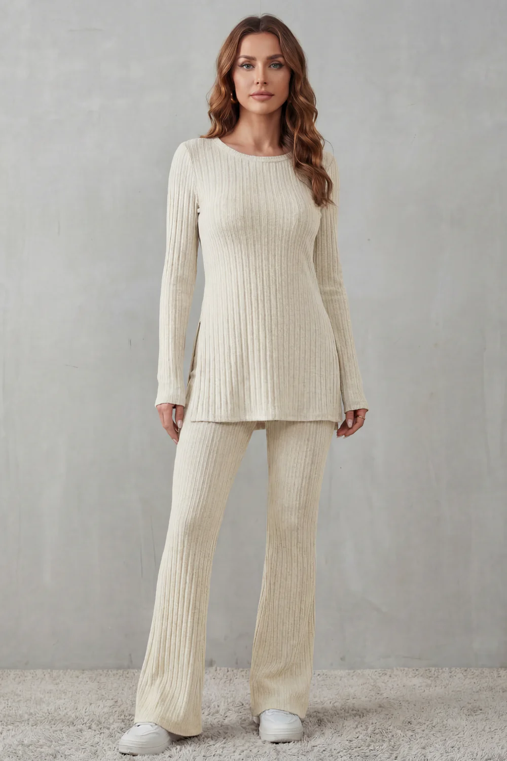 Elisianne – Ribbed elegance – Knit lounge set - Image 12
