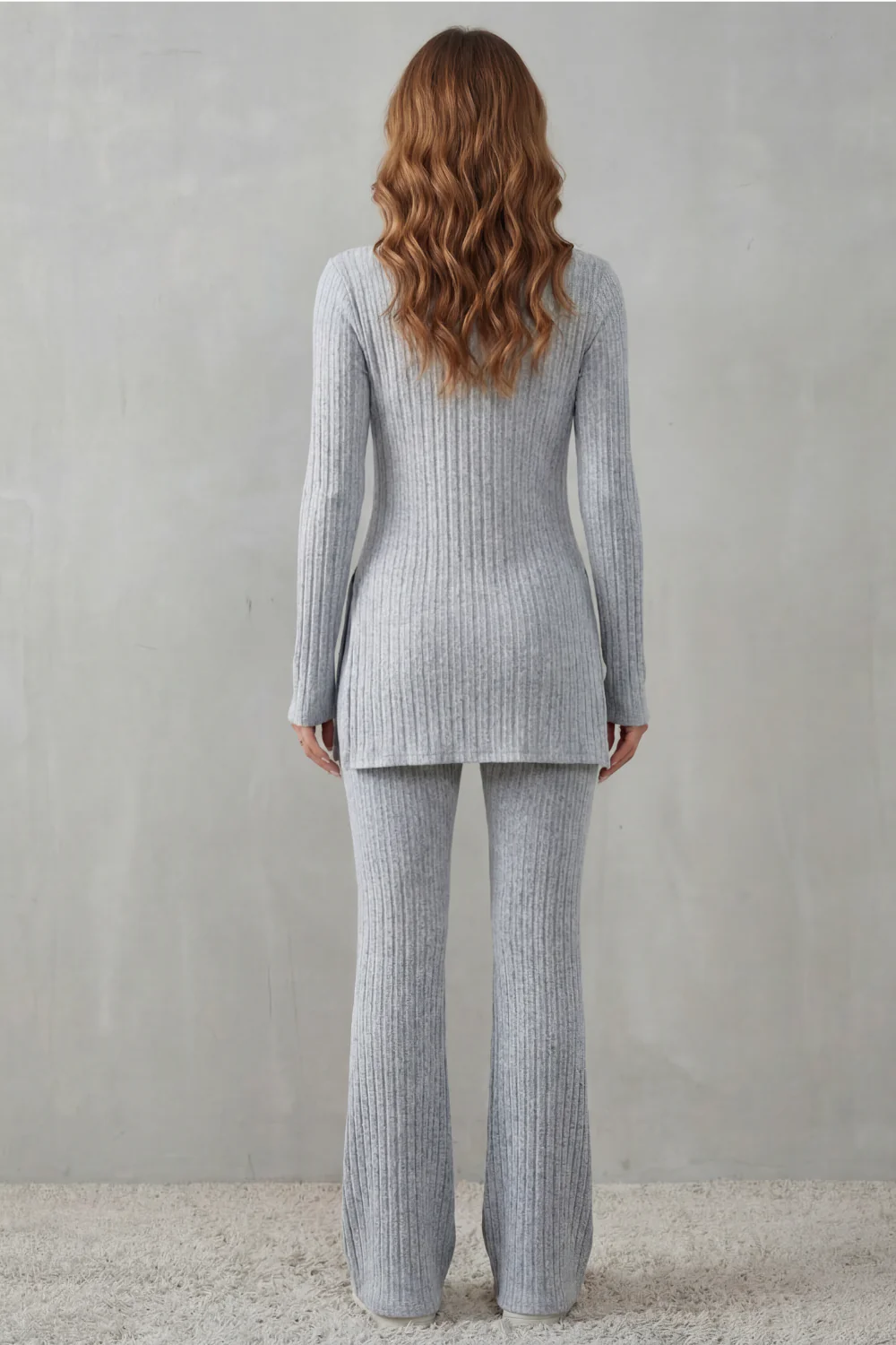 Elisianne – Ribbed elegance – Knit lounge set - Image 4