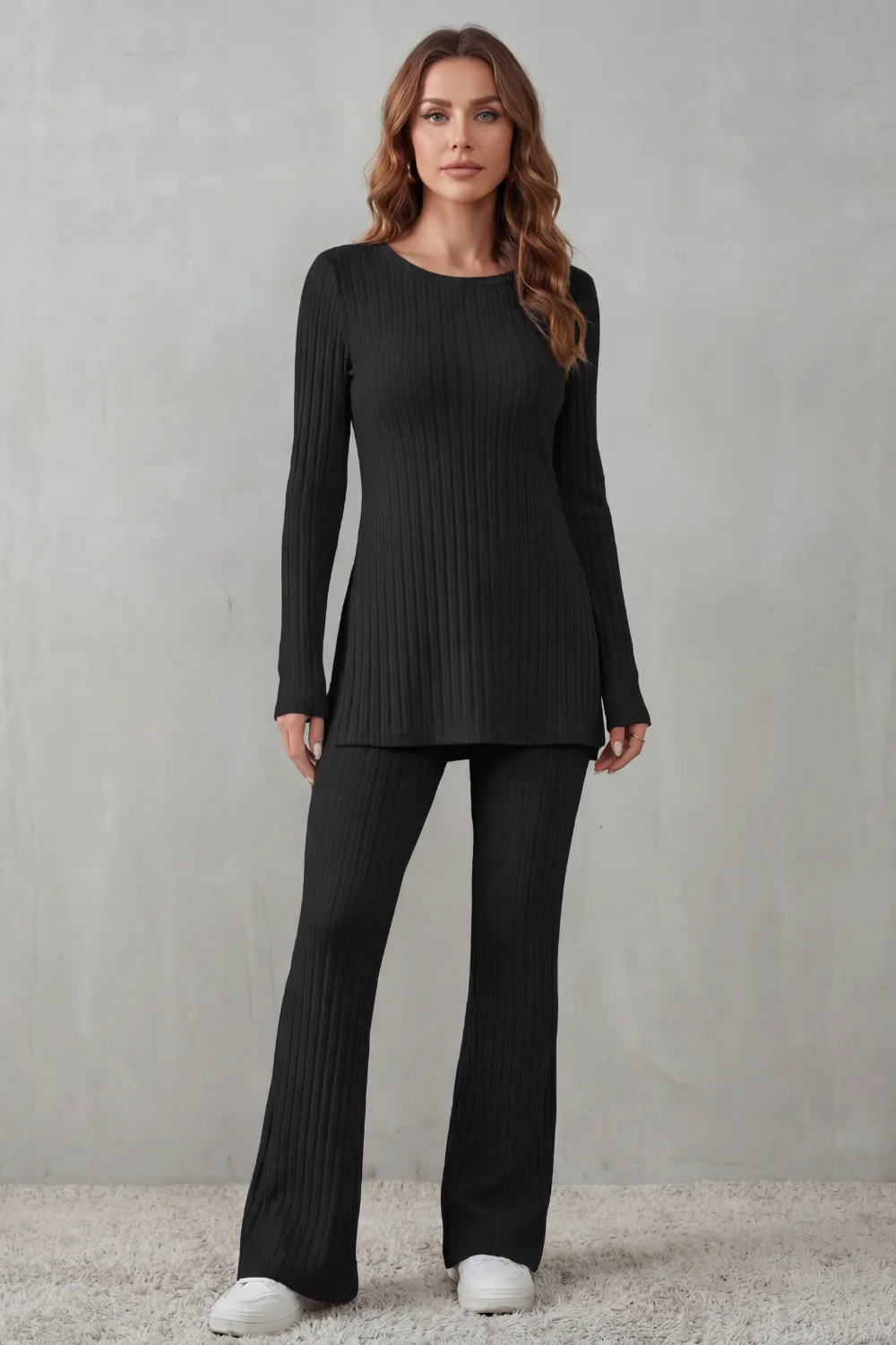 Elisianne – Ribbed elegance – Knit lounge set - Image 6