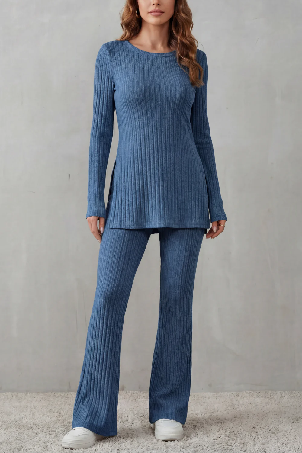 Elisianne – Ribbed elegance – Knit lounge set - Image 7