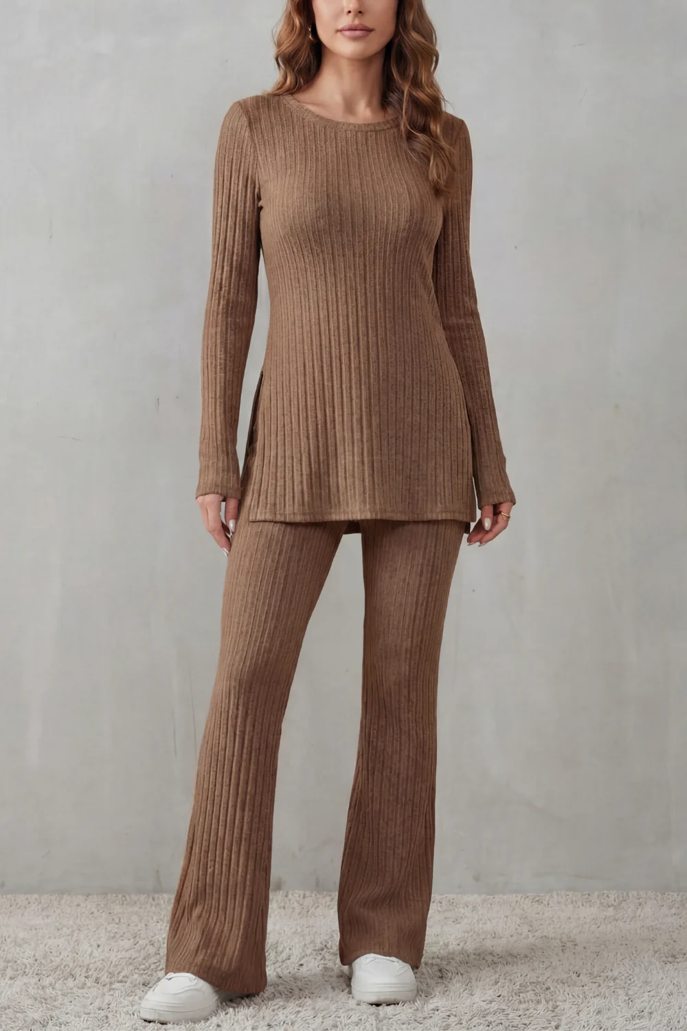 Elisianne – Ribbed elegance – Knit lounge set - Image 9