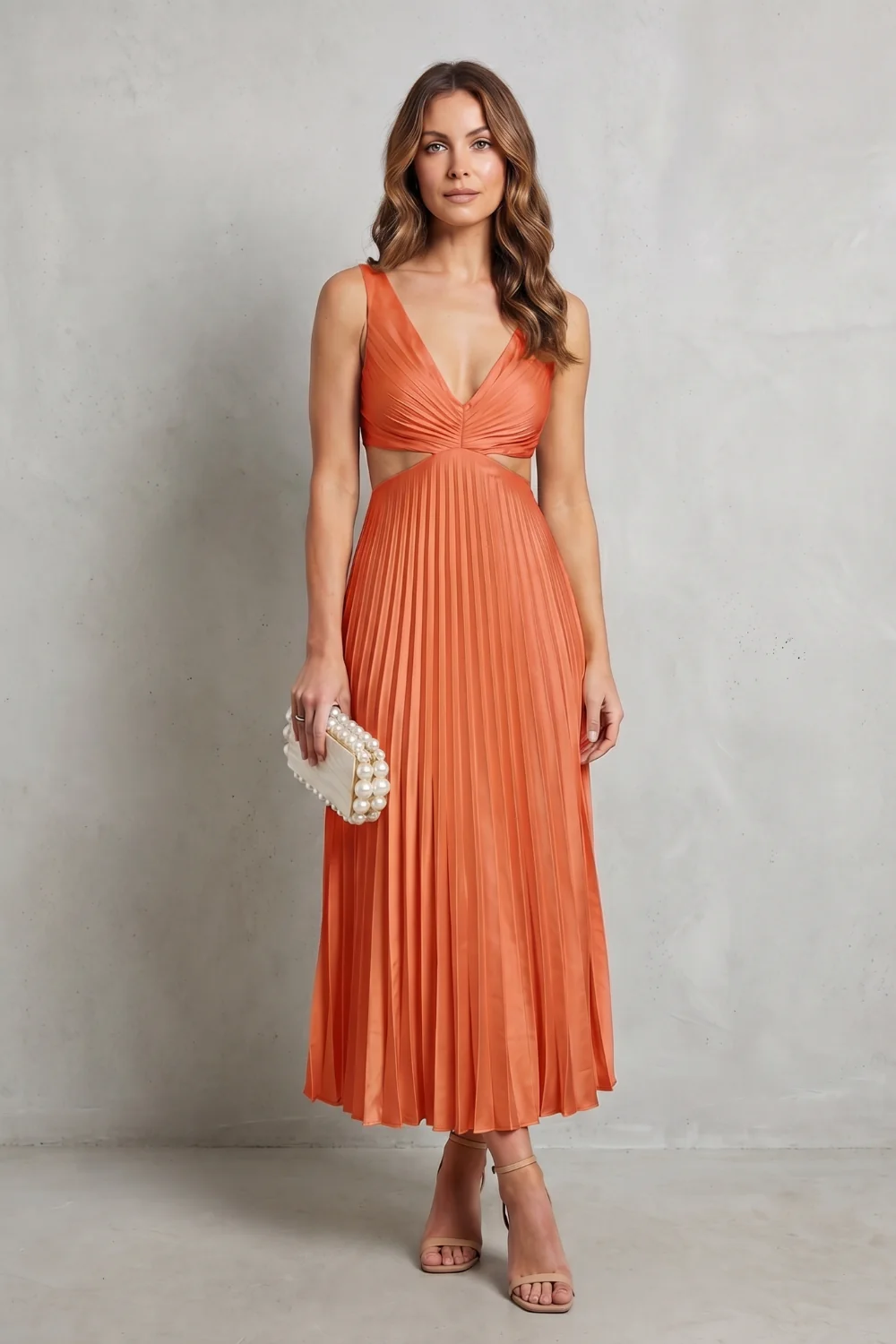 Elodienne – Pleated waist elegance – Maxi dress - Image 10