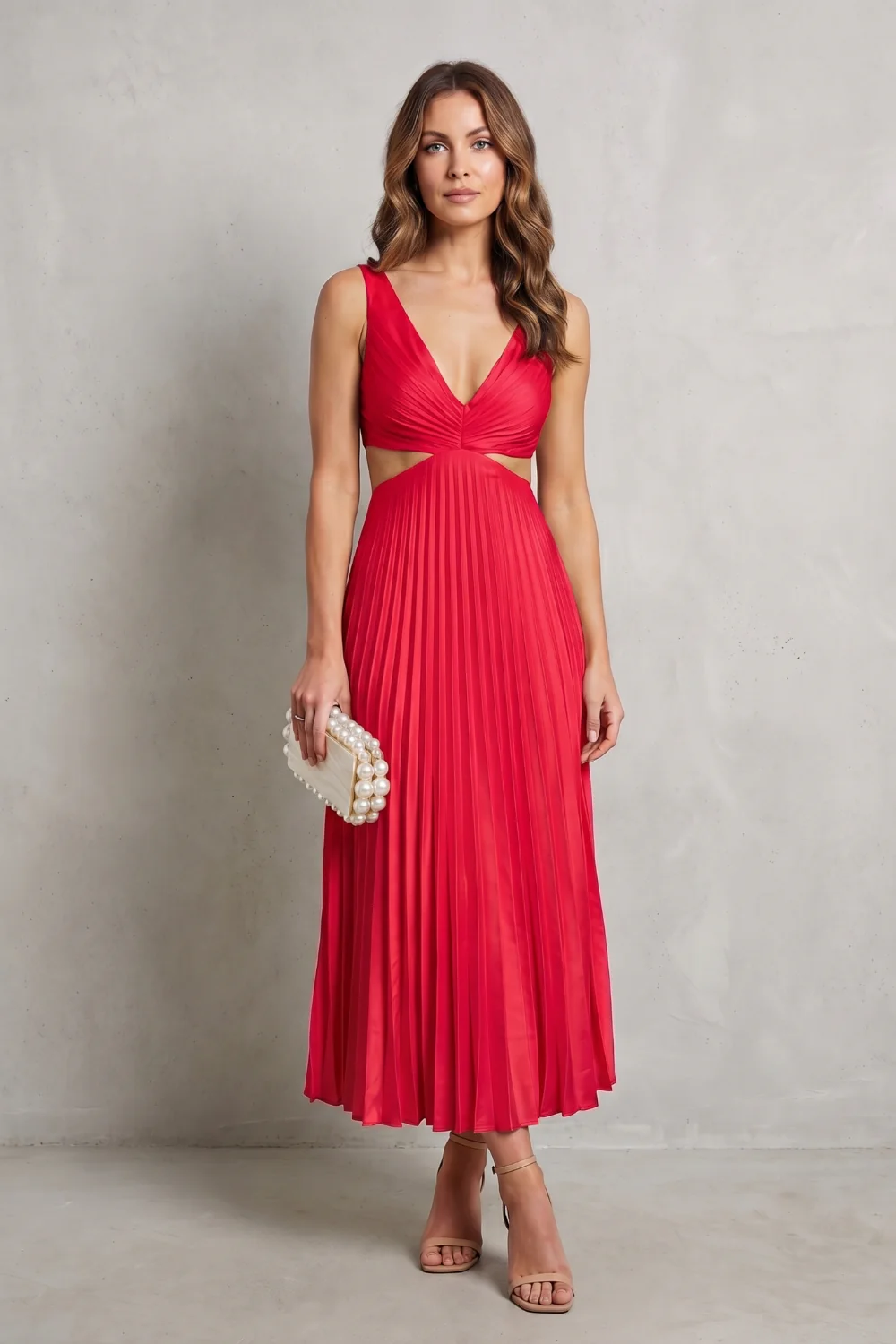 Elodienne – Pleated waist elegance – Maxi dress - Image 12