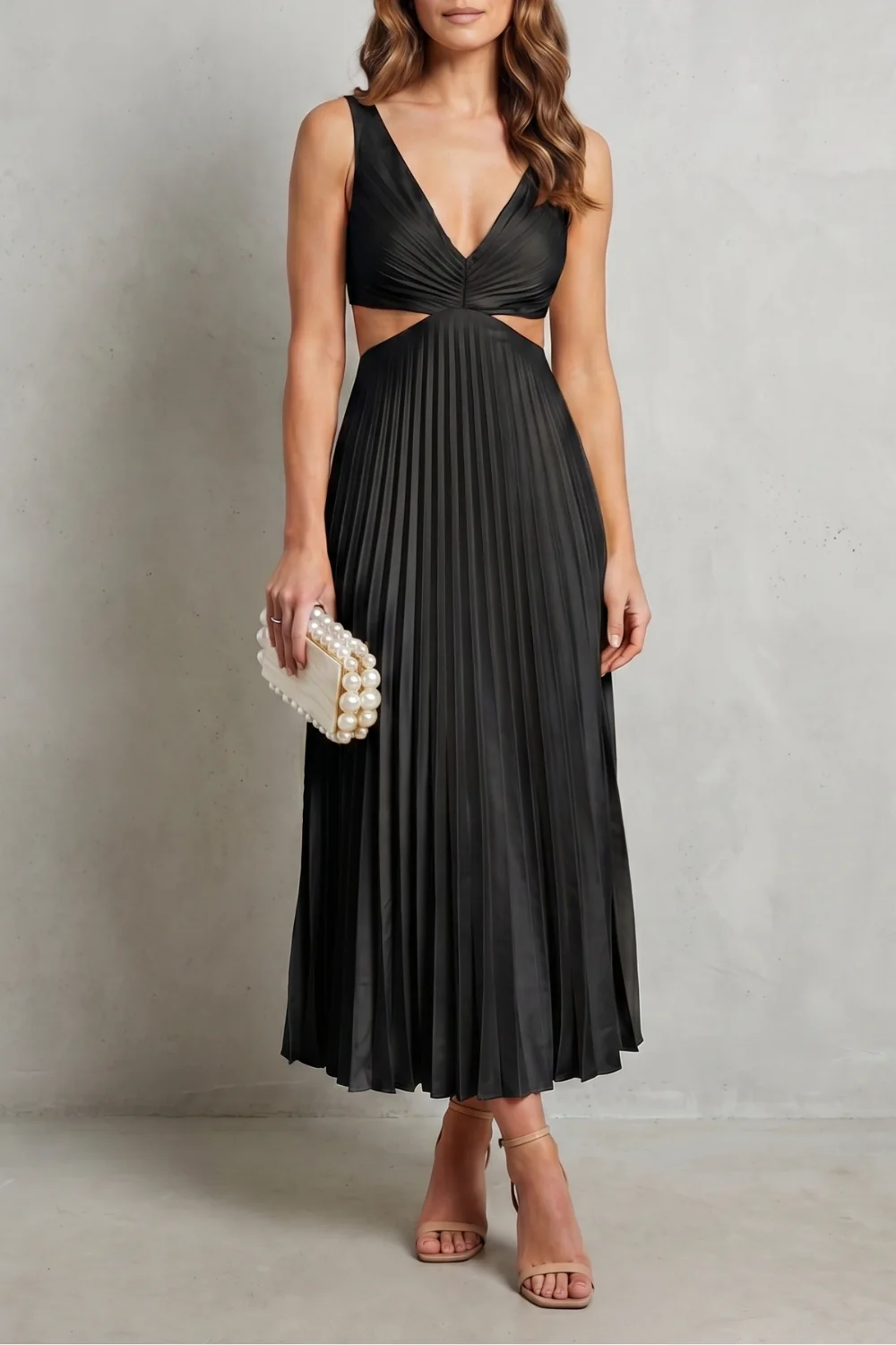 Elodienne – Pleated waist elegance – Maxi dress - Image 13