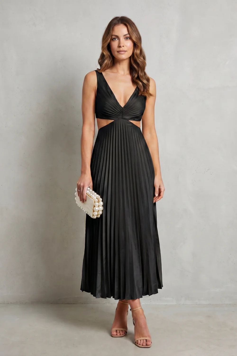 Elodienne – Pleated waist elegance – Maxi dress - Image 14