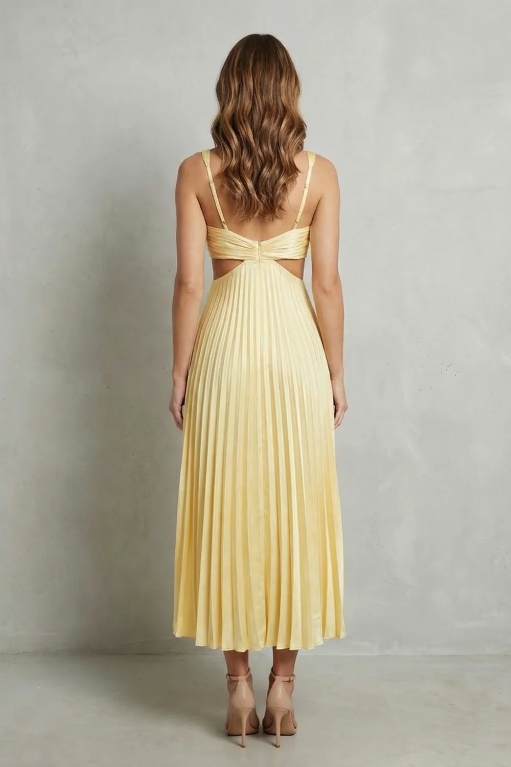 Elodienne – Pleated waist elegance – Maxi dress - Image 4