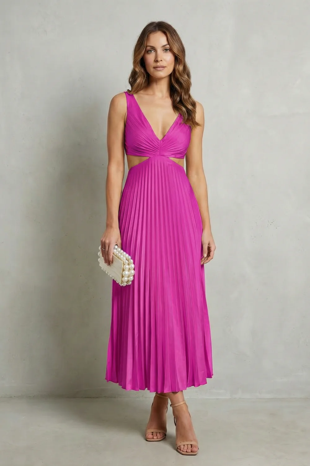 Elodienne – Pleated waist elegance – Maxi dress - Image 6