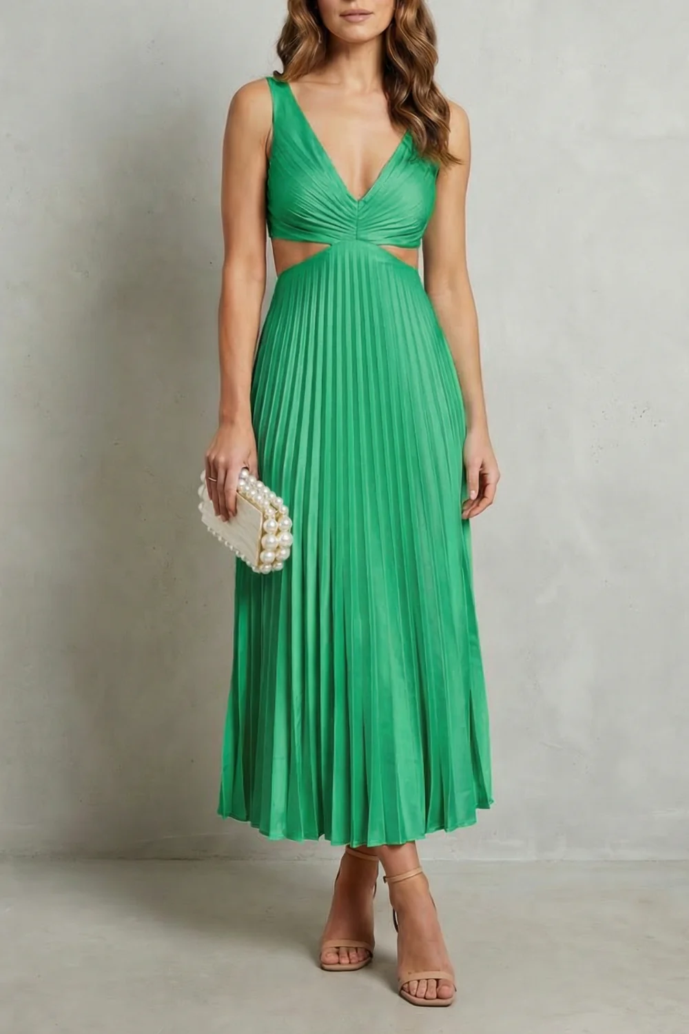 Elodienne – Pleated waist elegance – Maxi dress - Image 7
