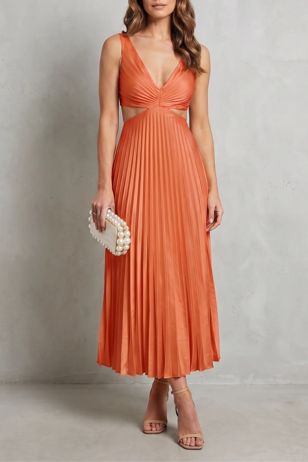 Elodienne – Pleated waist elegance – Maxi dress - Image 9