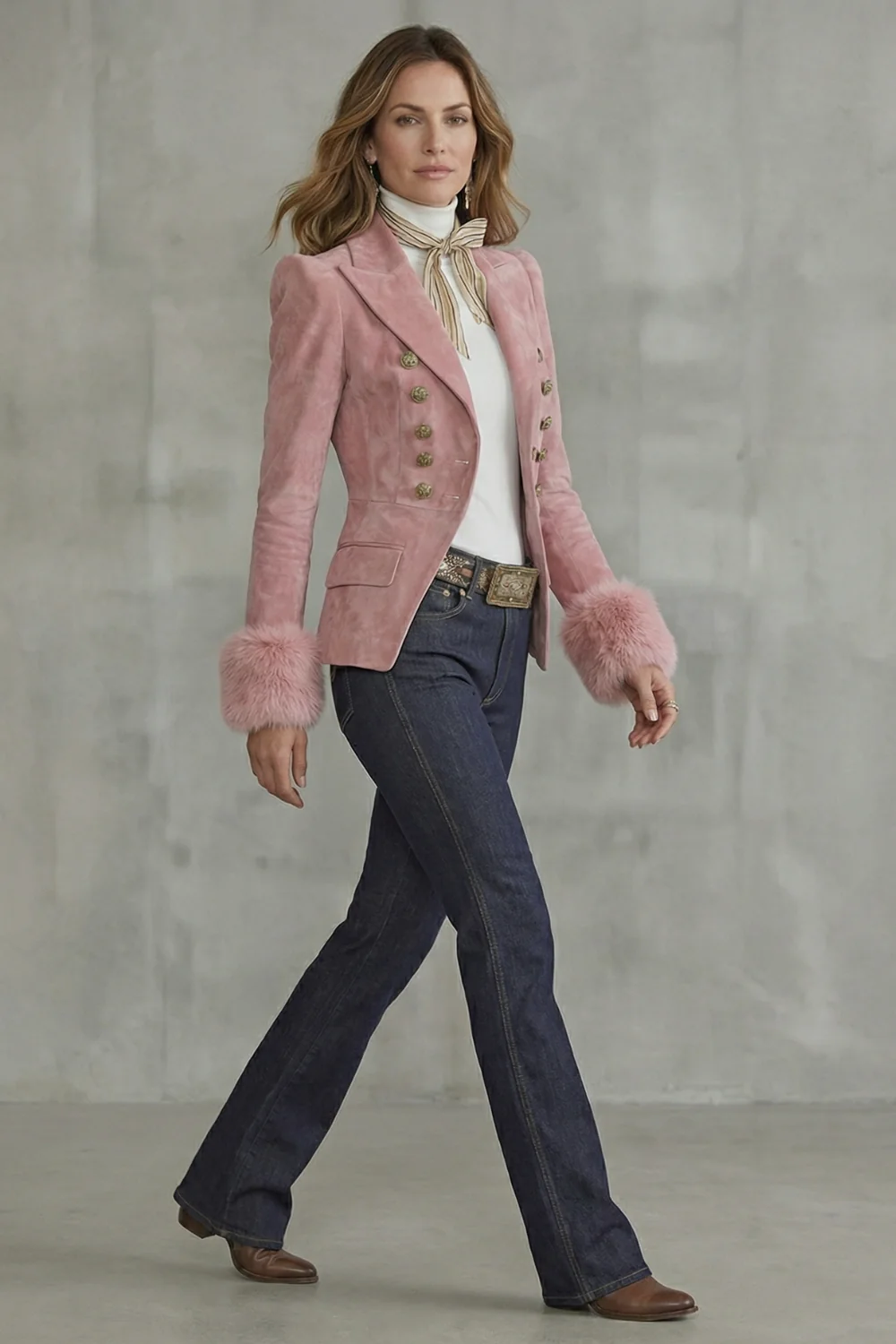Élouren – Tailored slim fit elegance – Suede blazer - Image 3