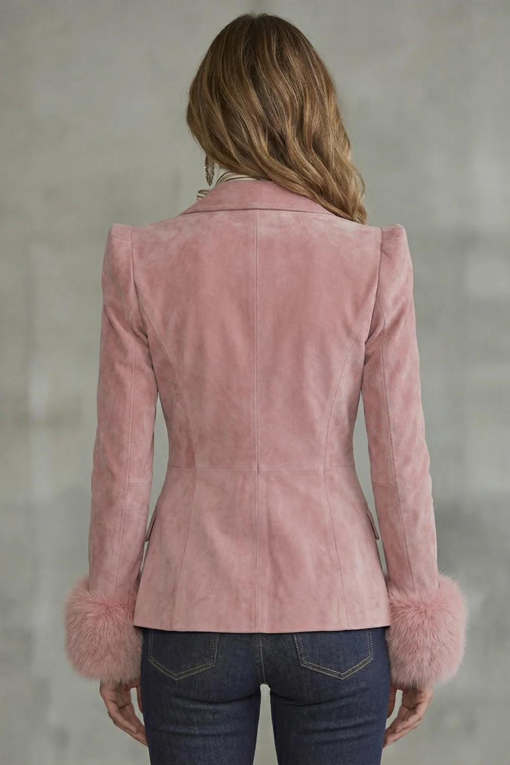 Élouren – Tailored slim fit elegance – Suede blazer - Image 4